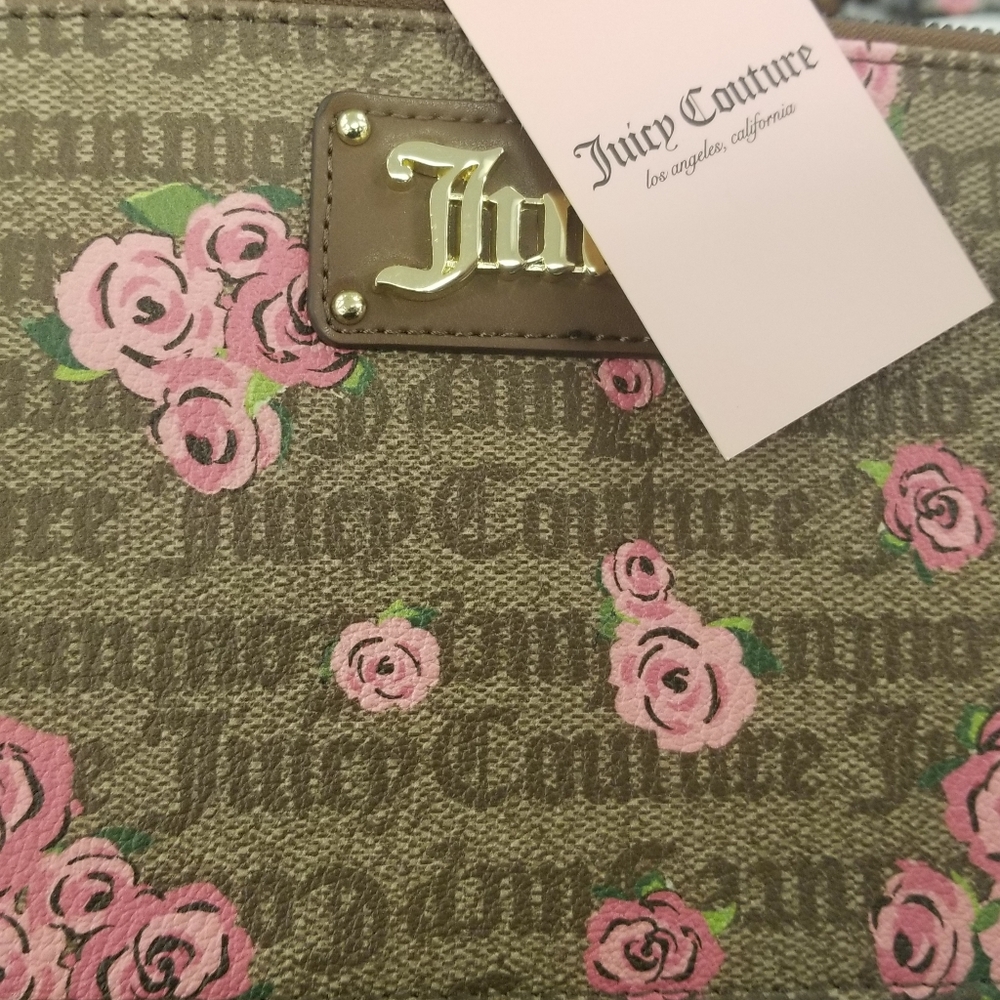pink bloom furget me not juicy couture clutch